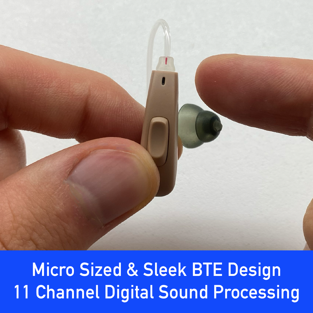 Upgrade To Our Micro BTE Digital Rechargeable Hearing Aids