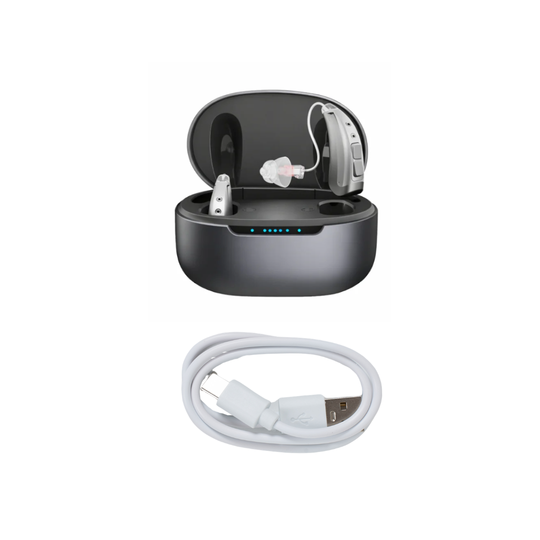 Extra Charging Case & Cable - Clario Max Hearing Aids