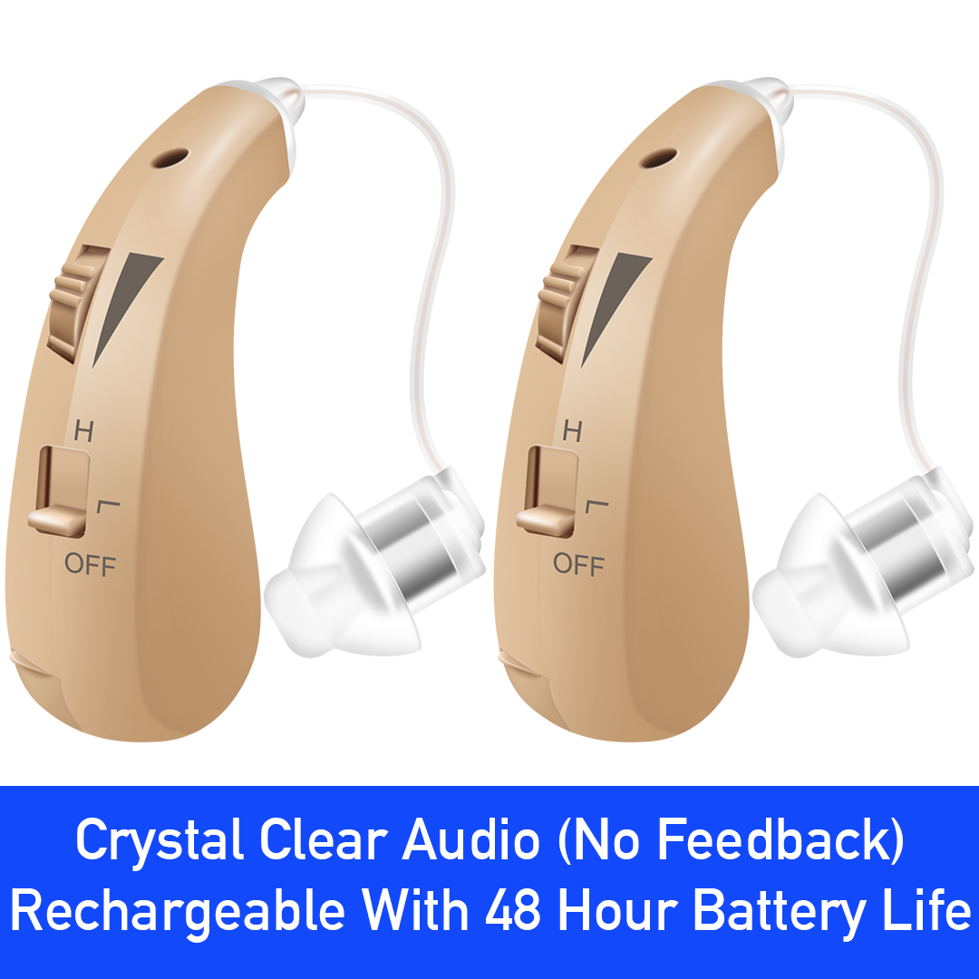 BTE Rechargeable Hearing Aids (Pair Of 2 Offer)